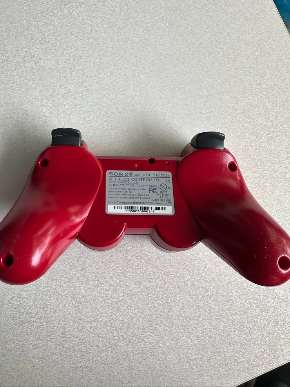 Sony Red Dual Analog Game Controller